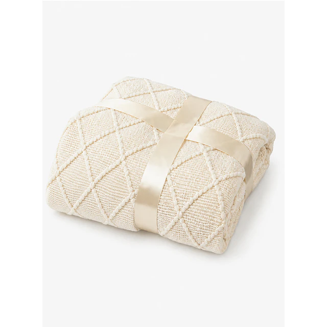 Manta o Piecera Crema