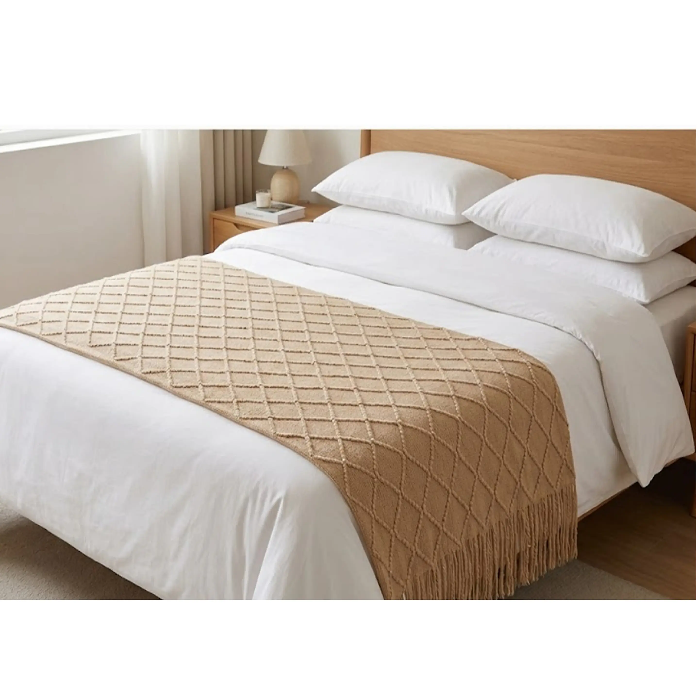 Manta o Piecera Beige 2