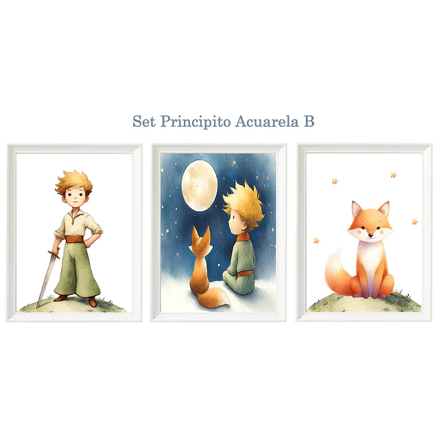 Set Principito Acuarela B