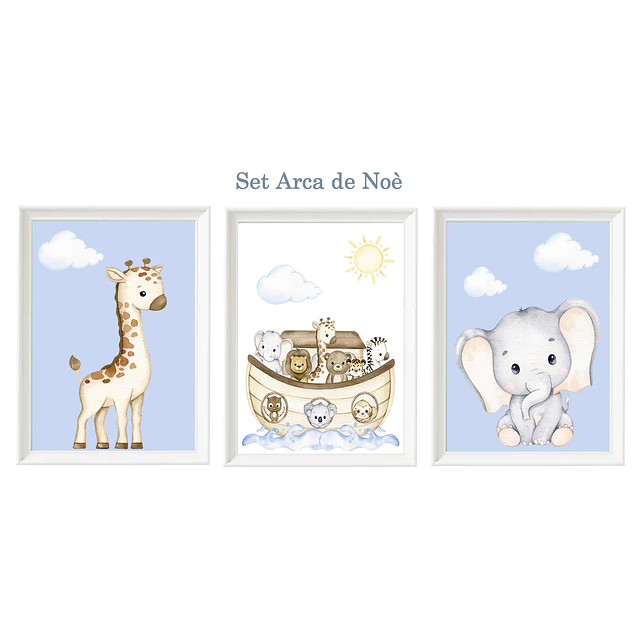 Cuadro Infantil Arca de Animales