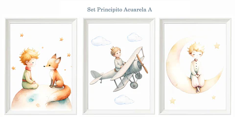Set Principito Acuarela A