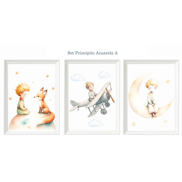 Set Principito Acuarela A