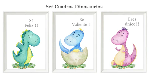 Set Dinosaurios Felices