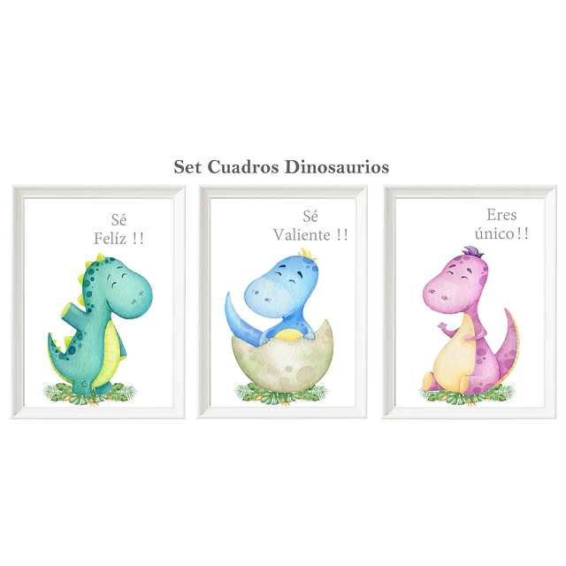 Set Dinosaurios Felices
