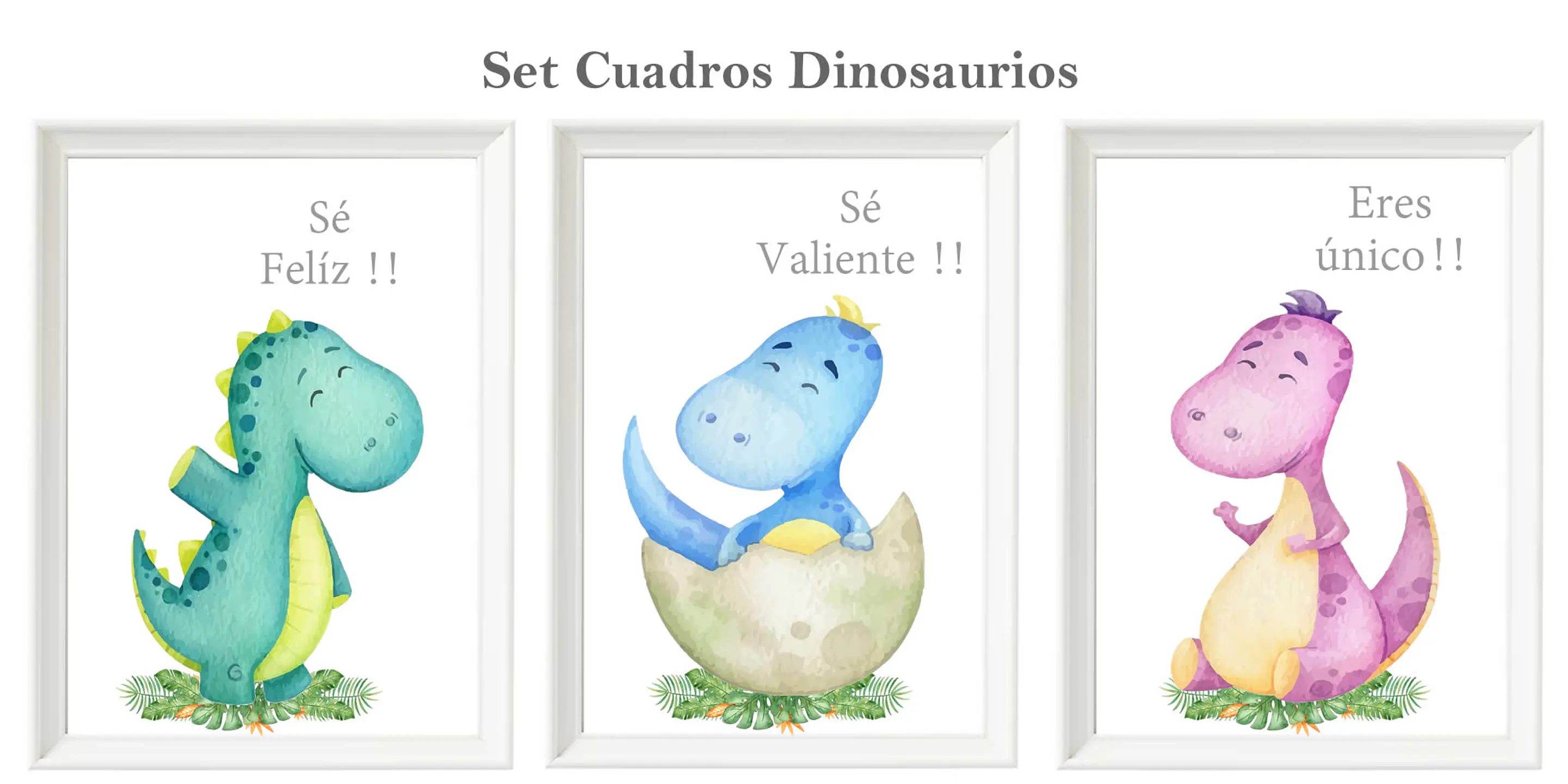 Set Dinosaurios Felices 1