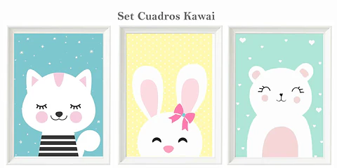 Set Cuadros Kawaii