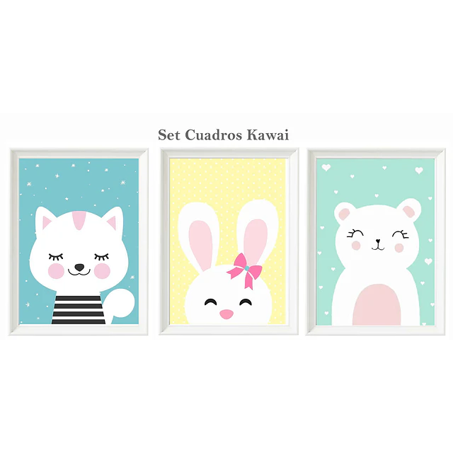Set Cuadros Kawaii