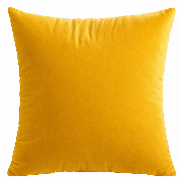 1 Funda Terciopelo Amarillo