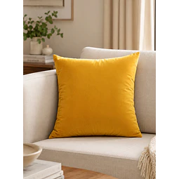 1 Funda Terciopelo Amarillo