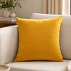 1 Funda Terciopelo Amarillo