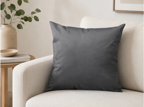 1 Funda Terciopelo Gris