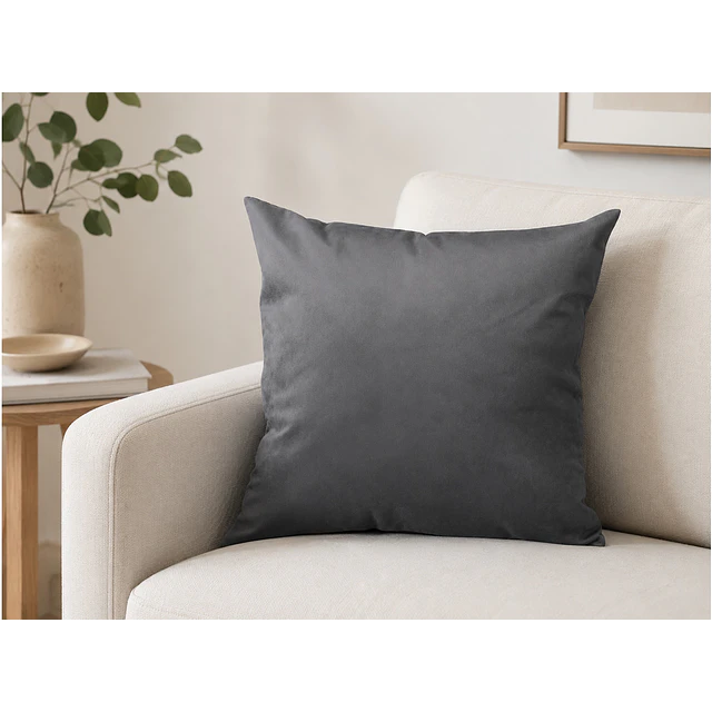 1 Funda Terciopelo Gris