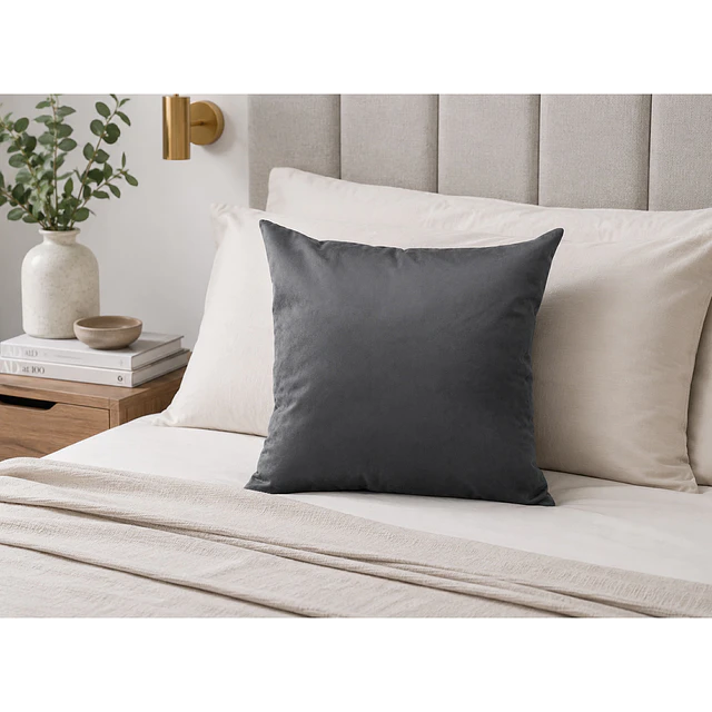 1 Funda Terciopelo Gris