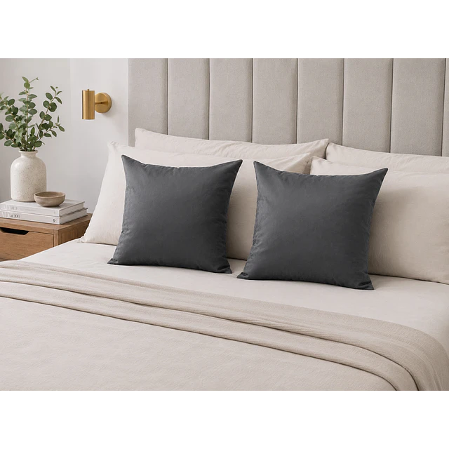 1 Funda Terciopelo Gris