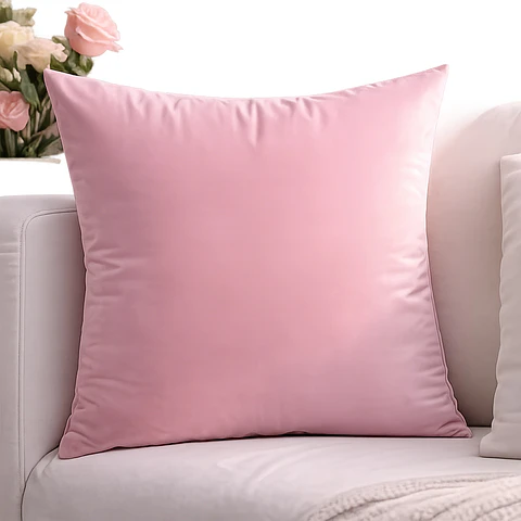 1 Funda Terciopelo Rosado 