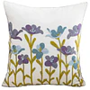 1 Funda Bordada, Flor Celeste Lila