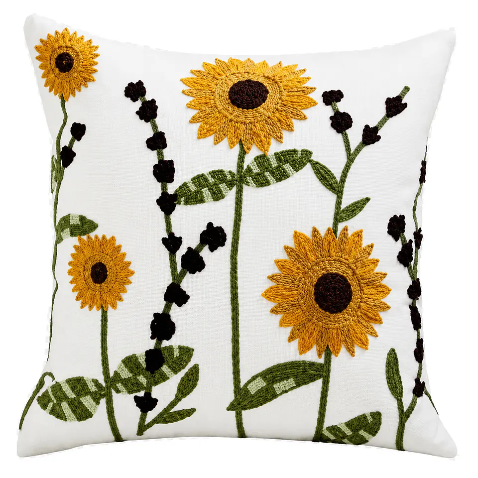 1 Funda Bordada - Girasol 2