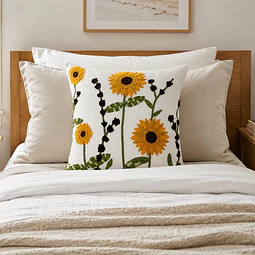 1 Funda Bordada - Girasol