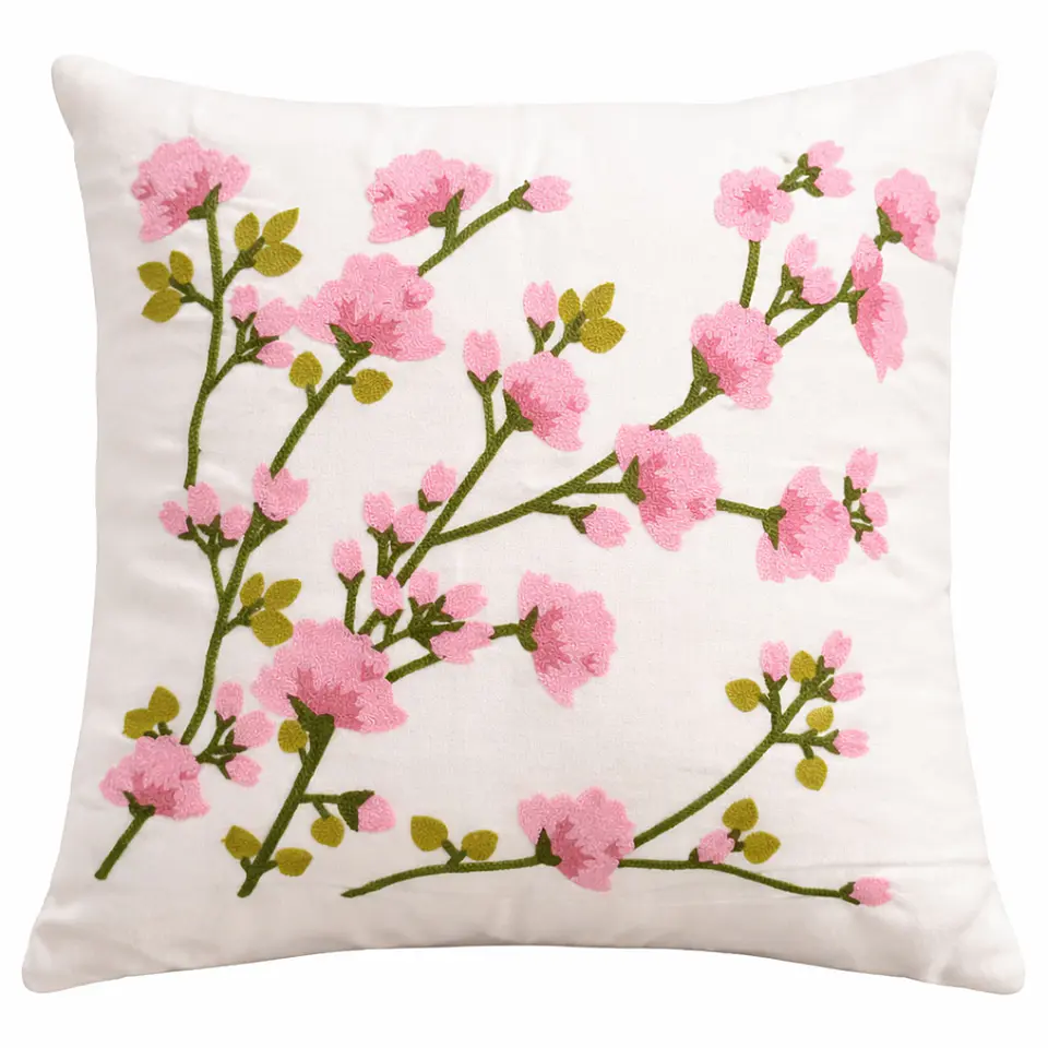 1 Funda Bordada - Flor de Cerezo 2