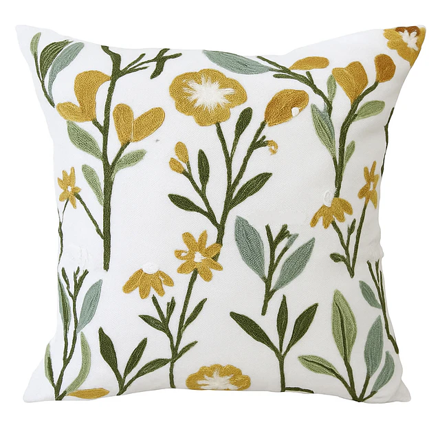 1 Funda Bordada - Flor Silvestre