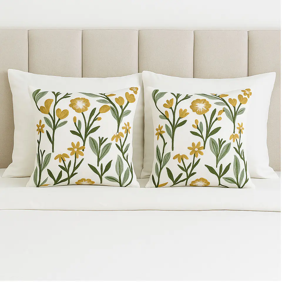 1 Funda Bordada - Flor Silvestre 3