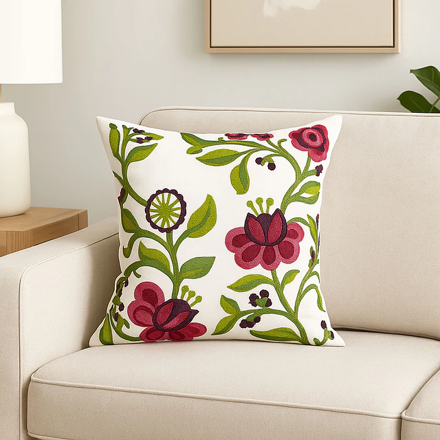 1 Funda Bordada -Floral