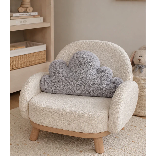 Cojin Infantil  Nube Gris
