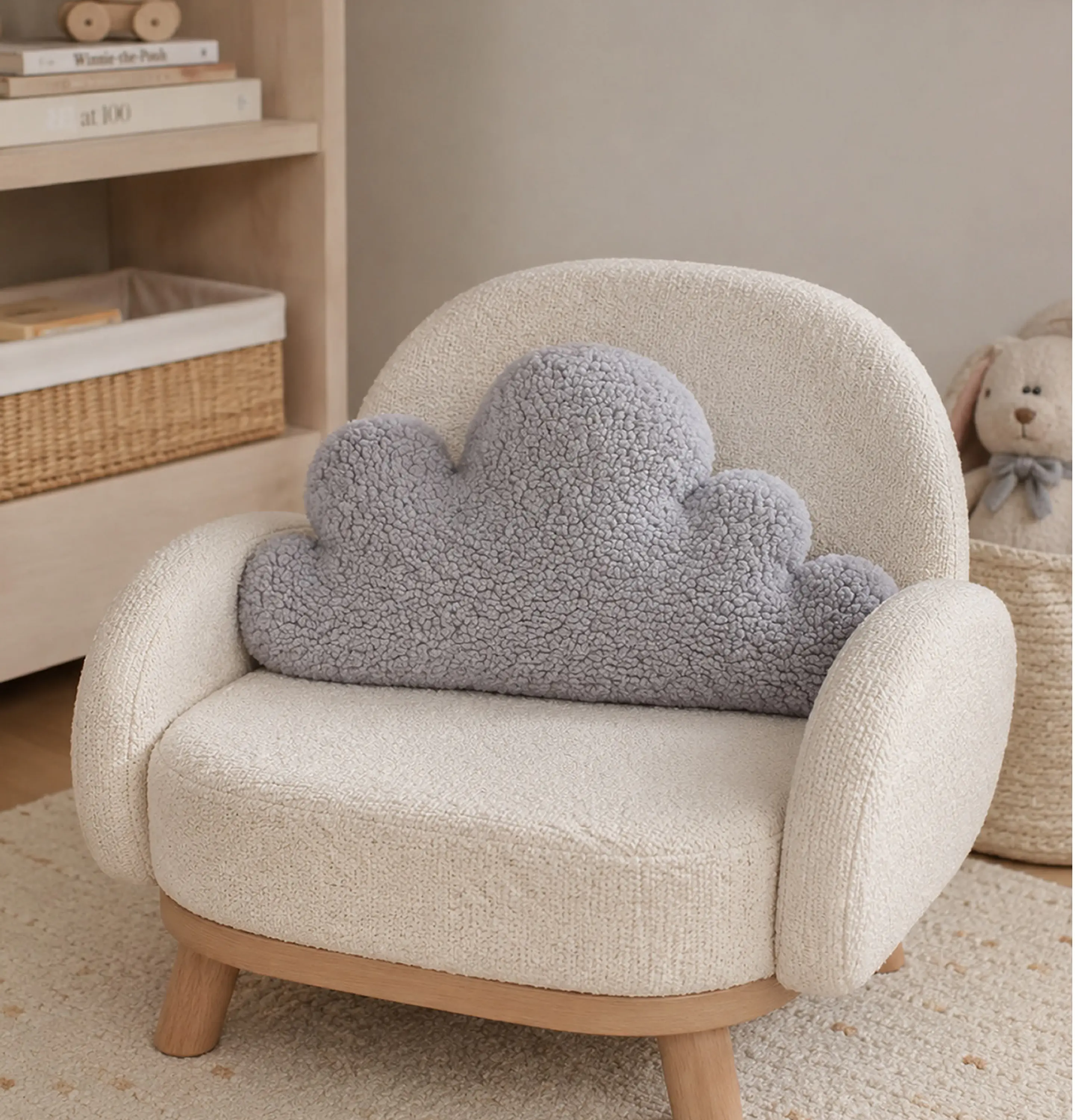 Cojin Infantil  Nube Gris 2