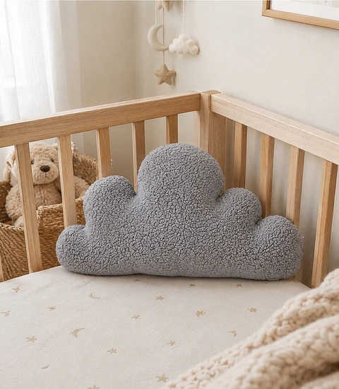 Cojin Infantil  Nube Gris
