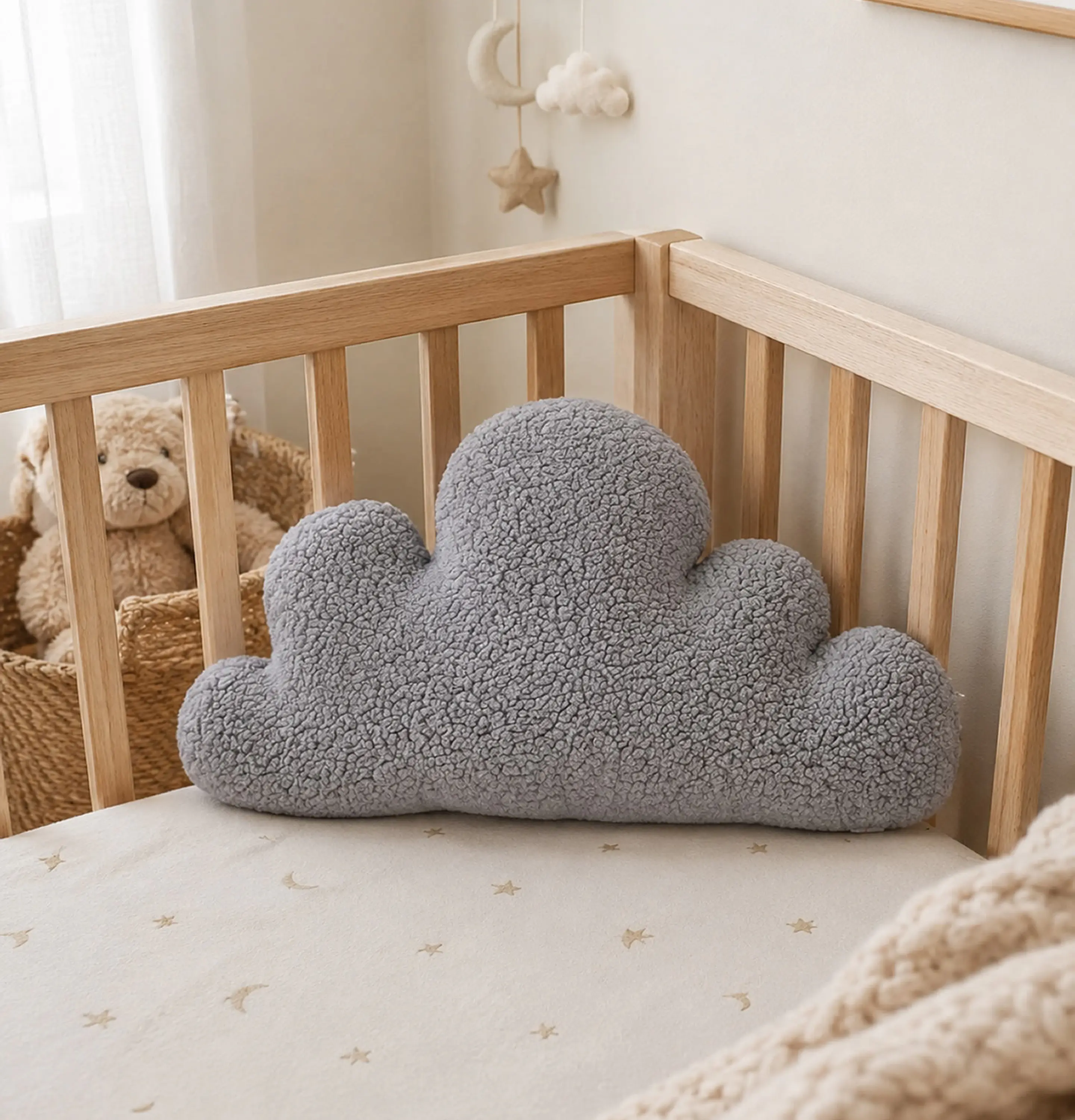 Cojin Infantil  Nube Gris 1
