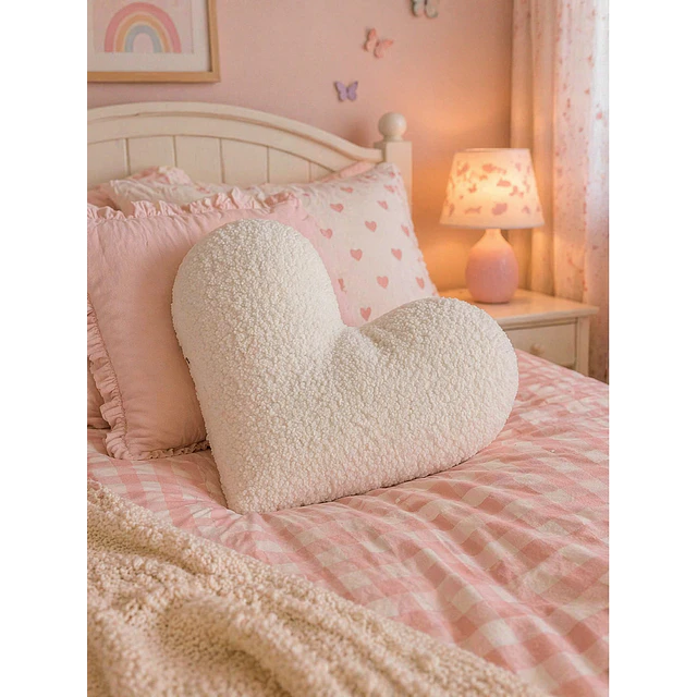 Cojín Infantil Corazón Blanco
