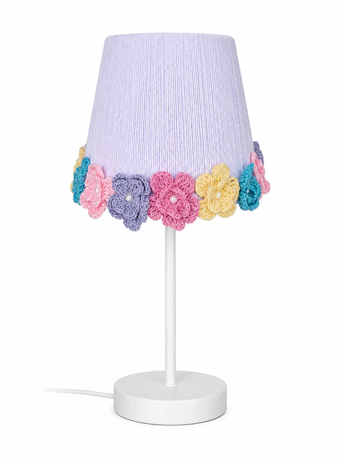Lampara Velador - Linea Corona de Flores Multicolor