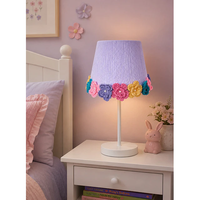 Lampara Velador - Linea Corona de Flores Multicolor
