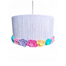 Lampara Colgante - Linea Corona de Flores Multicolor