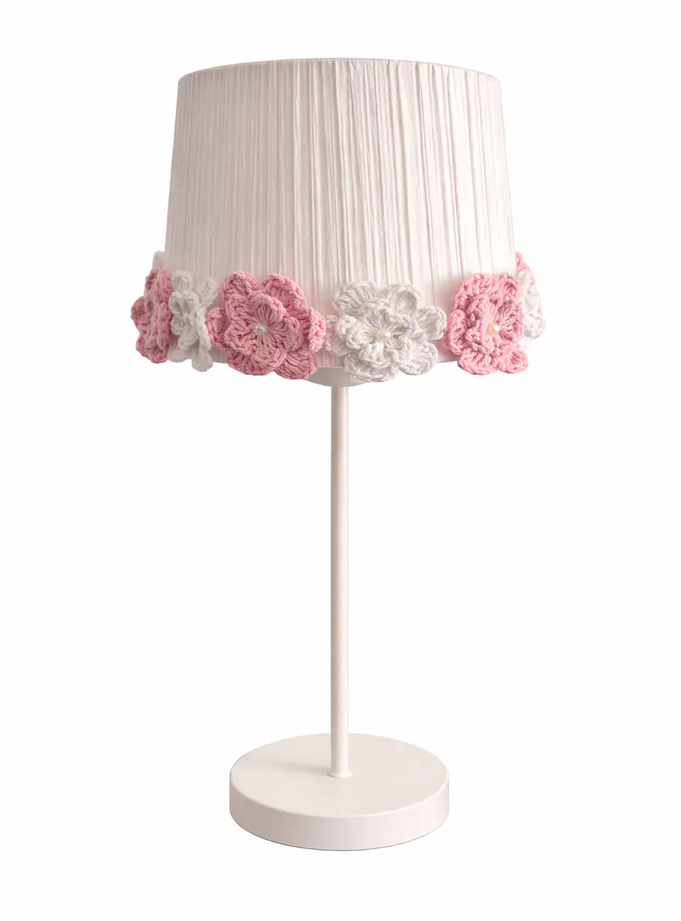 Lampara Velador - Linea Corona de Flores Blanca Rosa 1