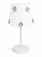 Lampara Velador - Linea Crochet Blanca, Flor Lila - Miniatura 1