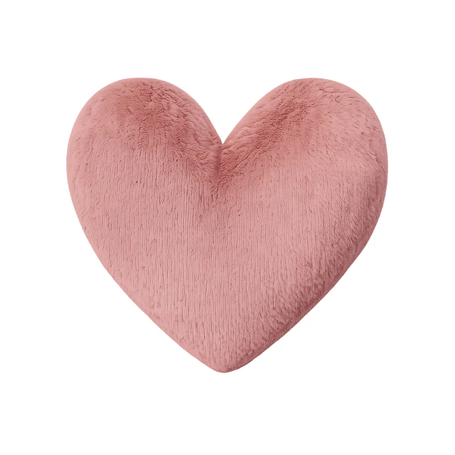 Cojín Infantil Corazón Rosa Viejo