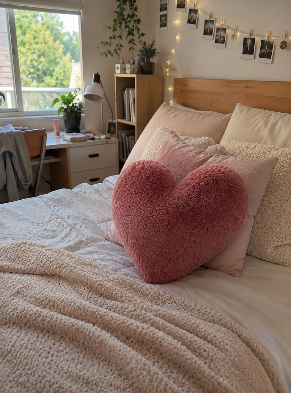 Cojín Infantil Corazón Rosa Viejo 1