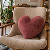 Cojín Infantil Corazón Rosa Viejo