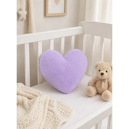Cojín Infantil Corazón Lila