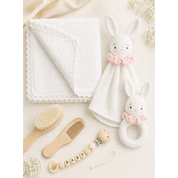 Box 4 Set Baby Shower - Premium Blanco