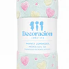 Manta Infantil Luminosa + Cojin Corazon Lila