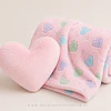 Manta Infantil Luminosa Rosa + Cojin Corazon Rosado