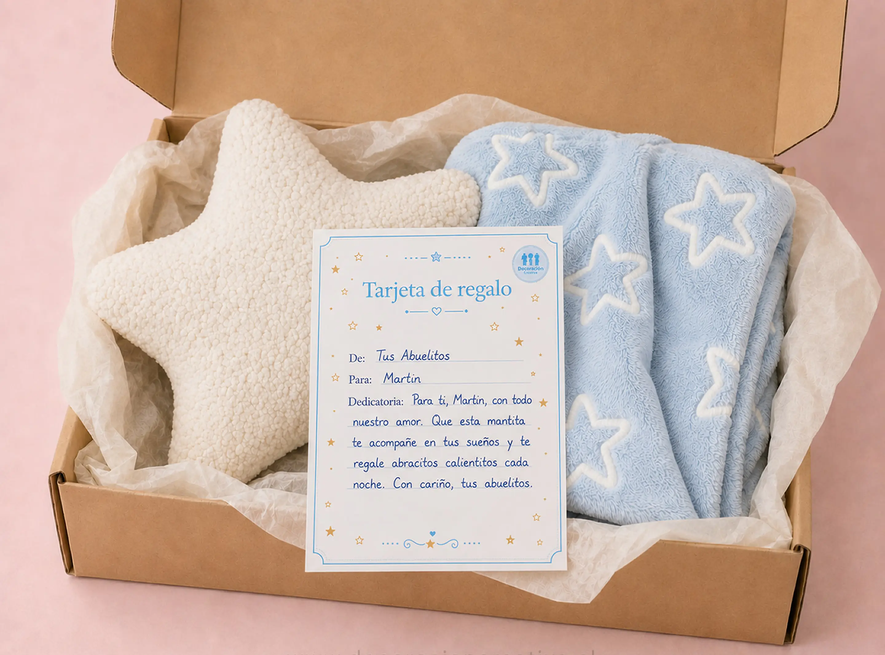 Manta Infantil Luminosa + Cojin Estrella 2