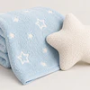 Frazada Infantil Luminosa  (Celeste)+ Cojin 