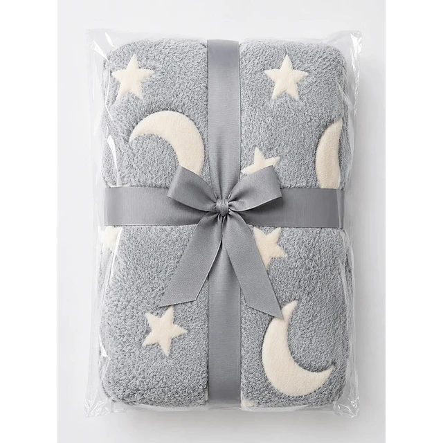 Frazada Infantil Luminosa Gris + Cojin
