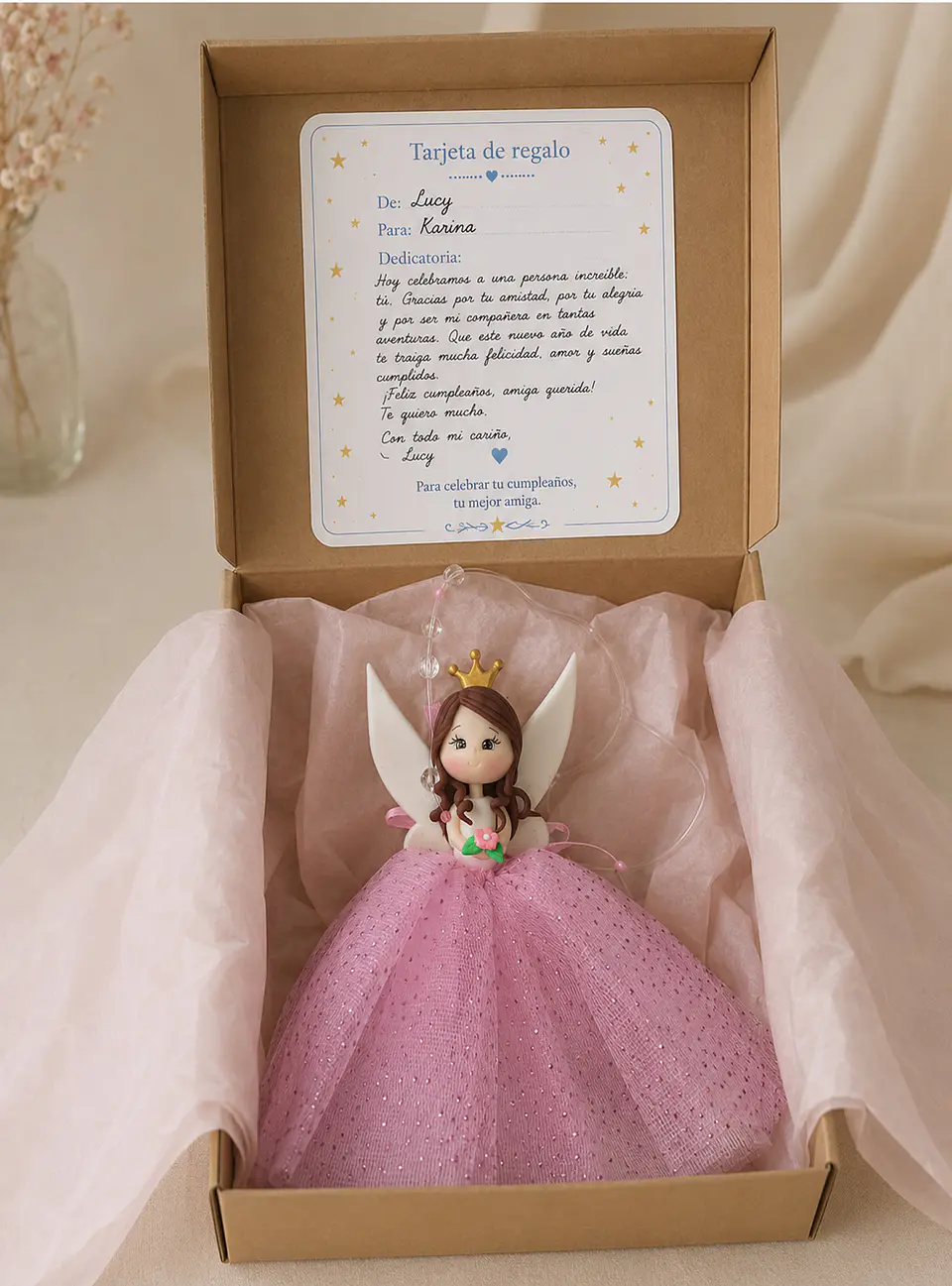 Hada Decorativa Rosada 4