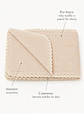 Manta Beige Bebe  - Muselina y Waffle - Miniatura 5