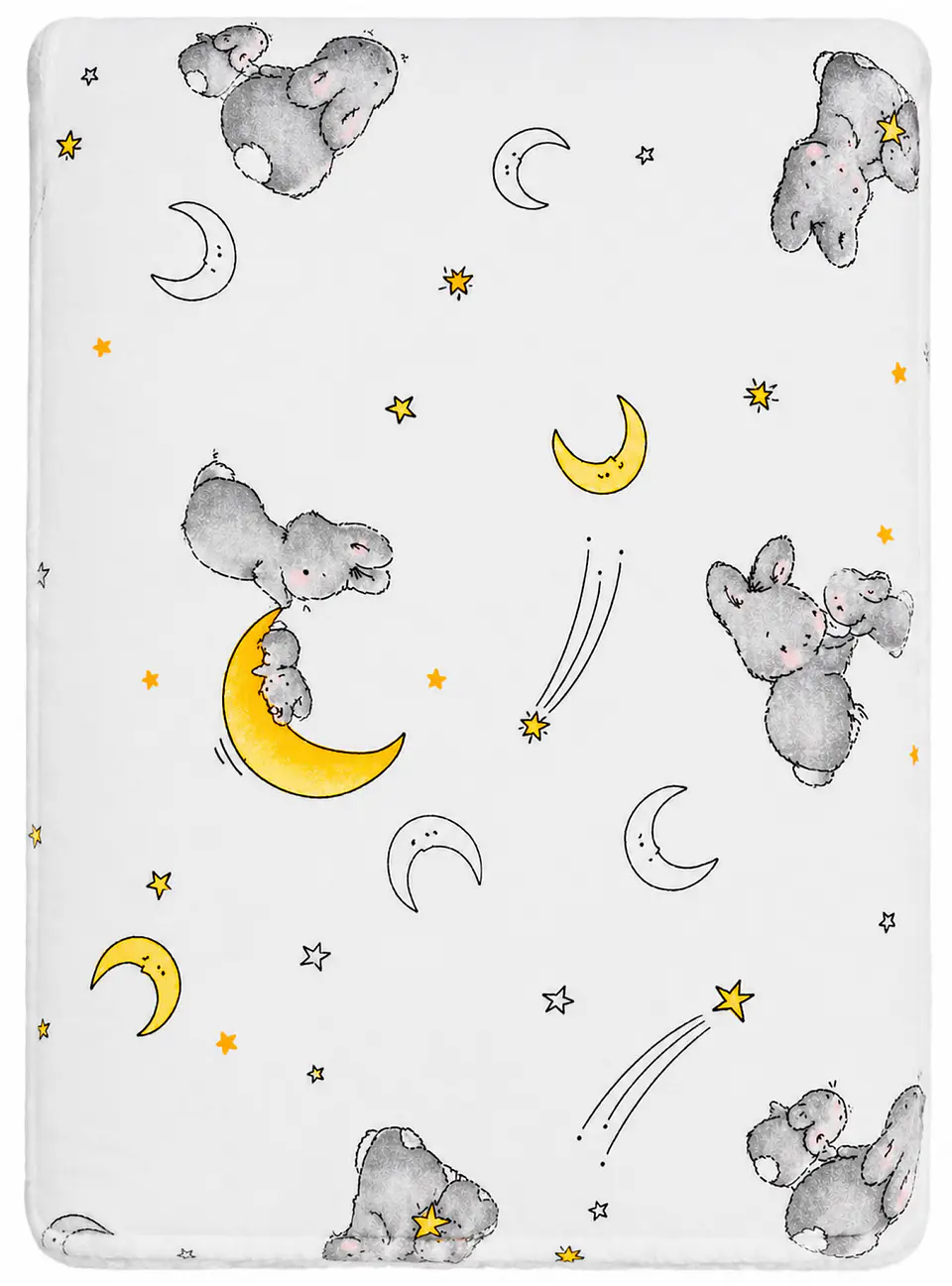 Manta - Muselina estampada y Corderito 3