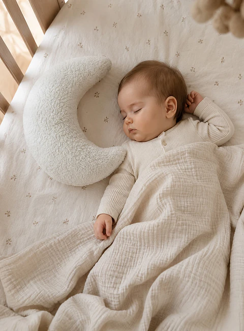 Cojín Infantil  Luna Blanca